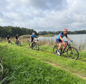 Wyścig rowerowy w Rudzie Malenieckiej