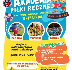 Letnia Akademia Piłki Ręcznej - trwają zapisy