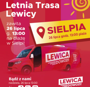 Letnia trasa Lewicy w Sielpi